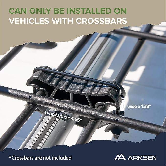 ARKSEN 43 x 39 x 6 Inch Universal 150LB Heavy Duty Roof Rack Cargo with Extension Car Top Luggage Holder Carrier Basket for SUV, Truck, & Car Steel Construction