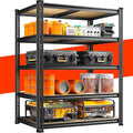 REIBII 72.05" H Storage Shelves 2300LBS Garage Shelving Heavy Duty Metal Shelving 5 Tier Garage Shelves Adjustable Metal Shelf for Kitchen Basement Pantry 35.45" W x 17.72" D x 72.05" H