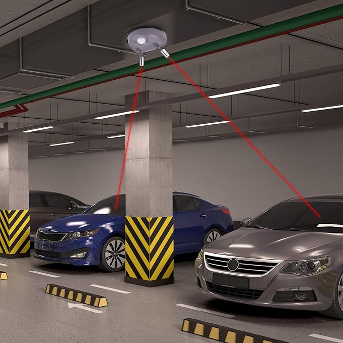 Park Dual Laser Garage Assist Parking Guide Aid ABS Car Garage Sensor 360-Degree Adjustable Park Guide for Car SUV Automotive