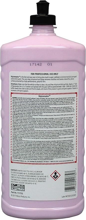 Malco Paint Rejuvenator - One Step Automotive Paint Restoration/Clear Coat Scratch and Swirl Remover/Re-Shine Old, Aged Paint to Look New / 32 Fl Oz (111732)