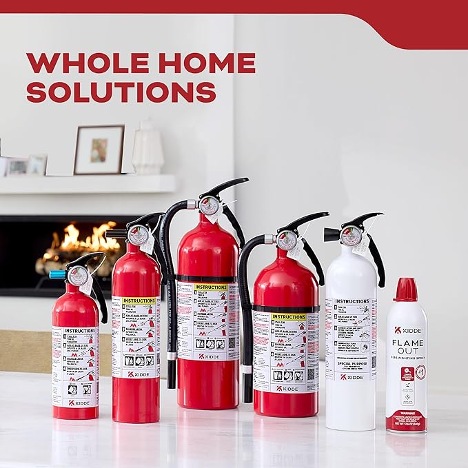 Kidde Fire Extinguisher for Vehicles, Cars, Trucks, Single-Use 5BC