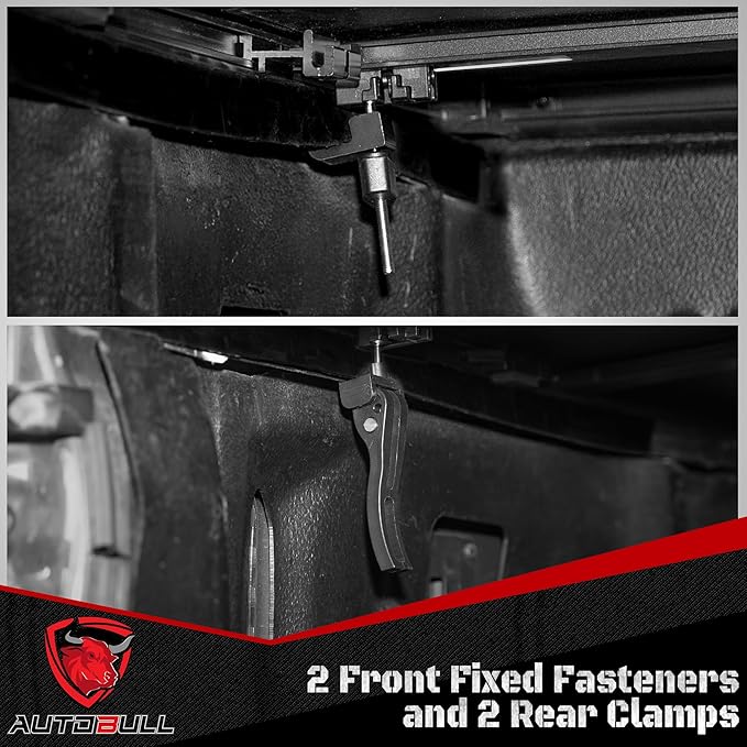 Soft Tri Fold tonneau Cover Compatible with 2022-2025 Toyota Tundra 5.5ft Bed, Vinly Top Alloy Steel Structure