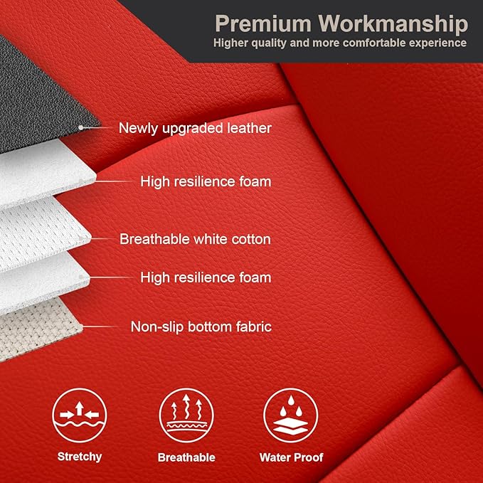 GIANT PANDA Customized Full Set Car Seat Covers for Tesla Model 3 Accessories 2017 2018 2019 2020 2021 2022 2023