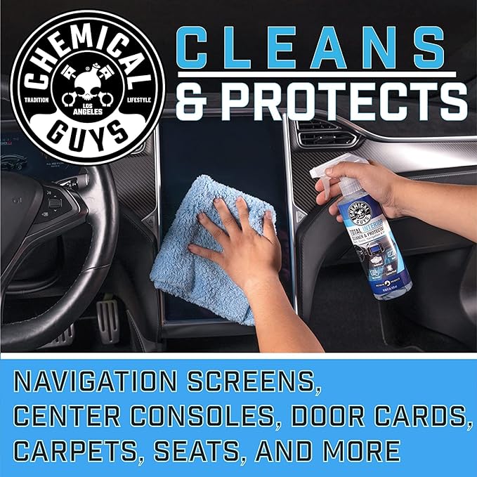 Chemical Guys Total Interior Cleaner and Protectant, Safe for Cars, Trucks, SUVs, Jeeps, Motorcycles, RVs & More, 32 fl oz