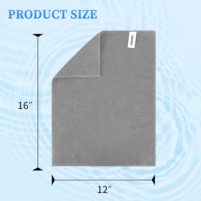 FIXSMITH Microfiber Cleaning Cloth - Pack of 24, Multi-Functional Cleaning Towels, Size: 12 x 16 in, Highly Absorbent Cleaning Rags, Lint-Free, Streak-Free Cleaning Cloths for Car Kitchen Home Office