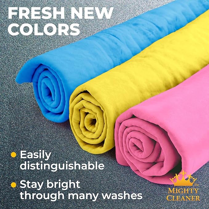 Premium 2pk +1 Free Shammy Cloth - Super Absorbent Chamois Towel - Reusable & Scratch-Free - Soft Car Drying Towels (26"x17")