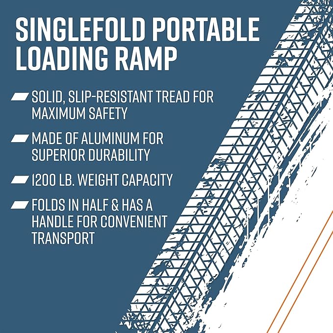EZ-ACCESS TRAVERSE Singlefold Portable Loading Ramp, 6'