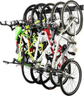 Ultrawall Stainless Steel Bike Storage Rack,6 Bike Storage Hanger Wall Mount for Home & Garage Holds Up to 300lbs, Black