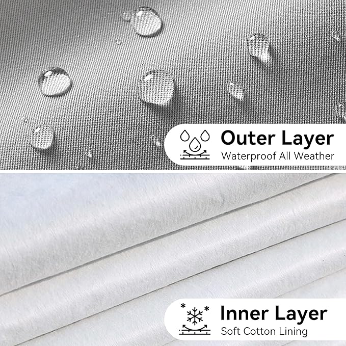 7-Layer SUV Car Cover Compatible with Jeep Grand Cherokee 2010-2024/BMW X5 2007-2024,Snowproof Outdoor Car Cover for Automobile All Weather with Door Zipper & Inner Cotton