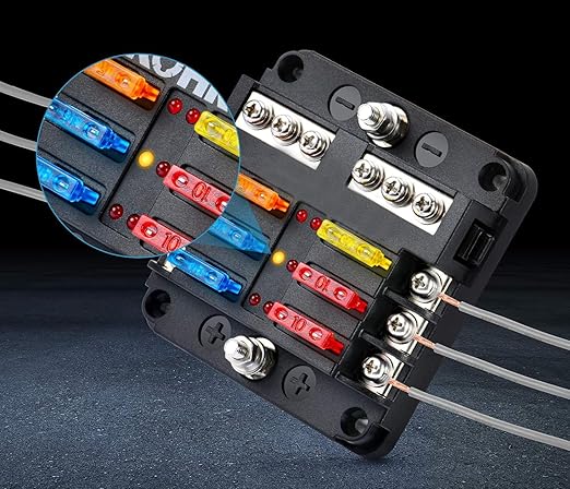 (80Pcs) 5 Amp Standard Fuse, 5A Car Blade Fuses for Car/RV/Truck/SUV/Motorcycle/Boat