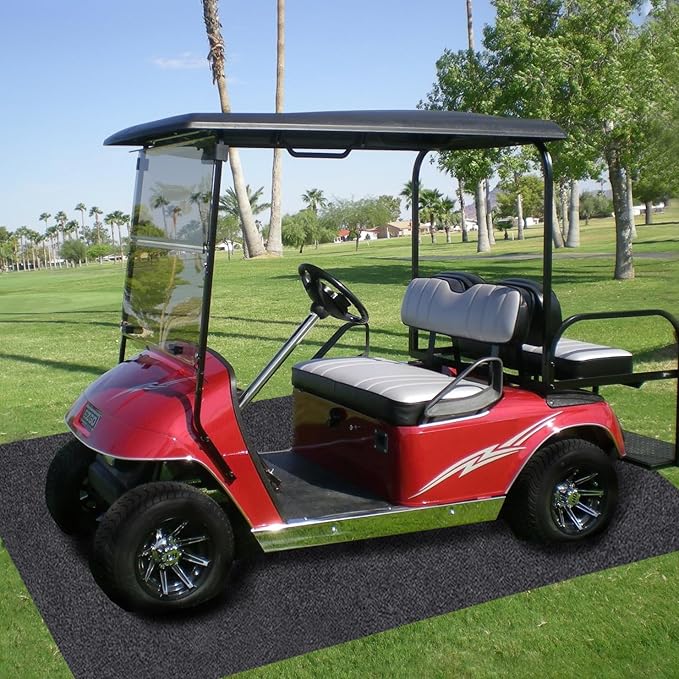 Garage Floor Matting 6.6x8.5 Feet Oil Absorbent Large Rubber Mat Waterproof Rubber Backing Layer Golf Cart Garage Mat Protects Floor from Spills Stains Oil Drip Pan for Under Car (6.6x8.5 Feet)