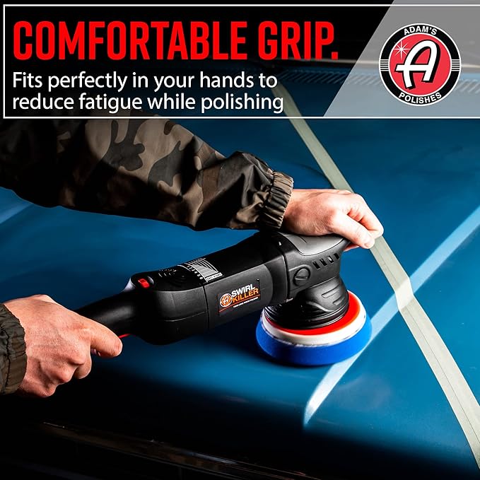Adam's Polishes Swirl Killer 15mm Car Polisher - Buffer Polisher Dual Action Machine | Use W/Car Polish, Polishing Compound, or Car Scratch Remover | Detailing Car Wash Clay Bar Ceramic Coating