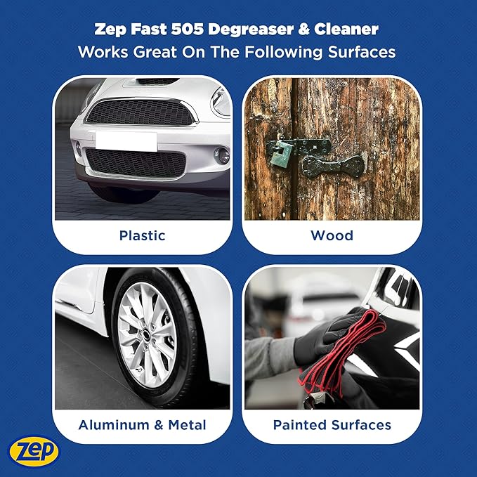 Zep Fast 505 Cleaner and Degreaser - 32 Ounce (Case of 12) - ZU50521 - Great for Grills, Plastics, Metal, and More!