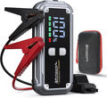 6000A Car Jump Starter, 12V Battery Jumper Starter Portable (up to All Gas 8.0L Diesel Engine) Large LCD Display Battery Charger Pack with QC3.0 and 4 LED Light Modes