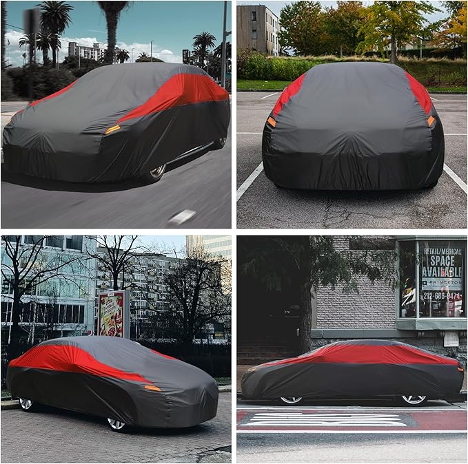 Car Cover Waterproof All Weather,Outdoor Car Cover for Automobiles