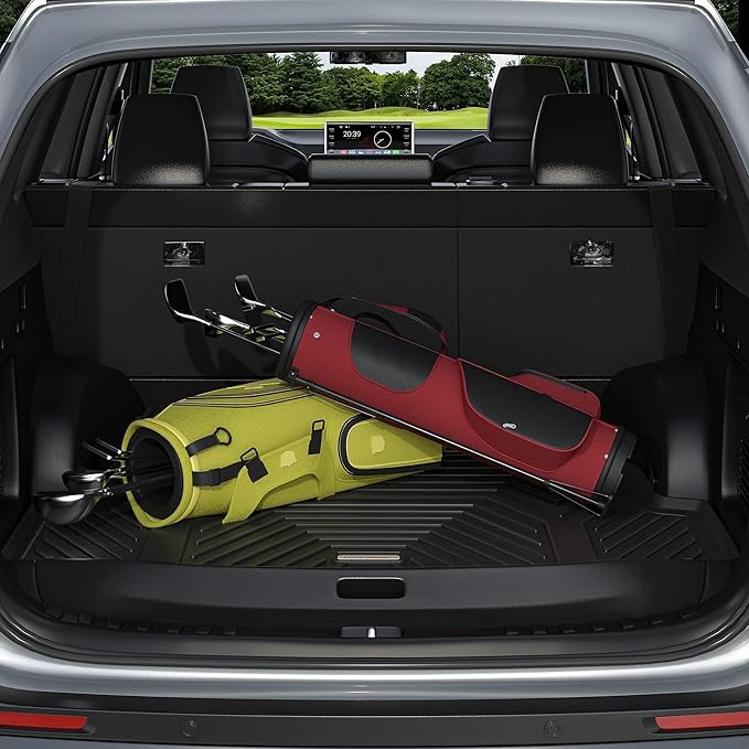 YITAMOTOR Floor Mats Set Fits for Chevrolet Equinox 2018-2024, Custom Fit Front & 2nd Seat Cargo Liner Set - Black TPE All-Weather Guard