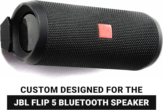 Spartan Mounts Compatible with JBL Flip 5 Bluetooth Speakers | Low Profile Wall Mount Anywhere Design for Home, Office, Studio, Garage, Dorm, Patio, Auto, Boat, Golf Cart | Made in USA