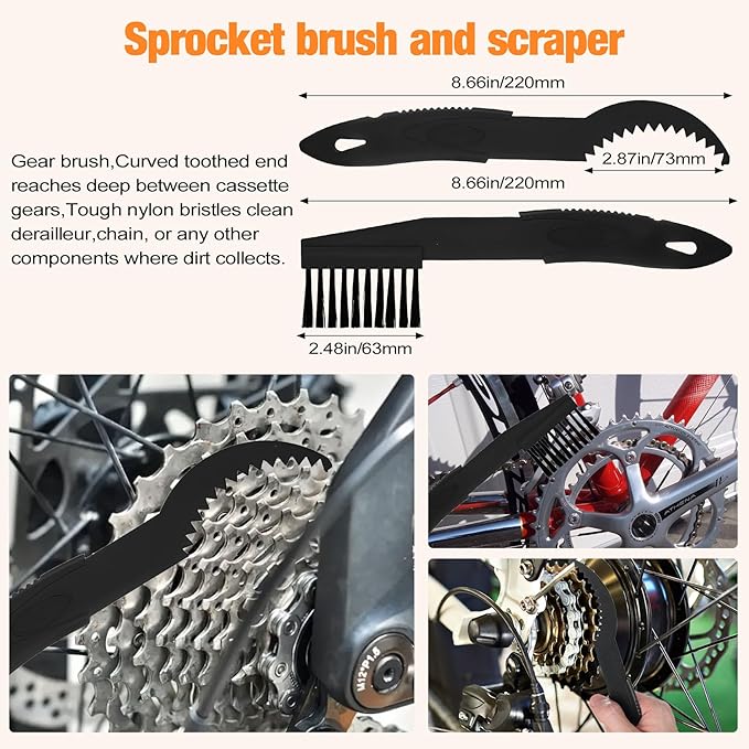 Bike Cleaning Kit including chain cleaner,chain brush,maintenance tool,chain lube,chain degreaser