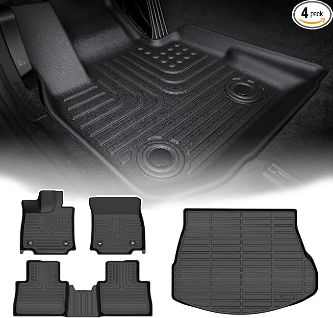 for Lexus NX Floor Mats 2025 2024 2023 2022,Car Mats for Lexus NX250/NX350/NX350 F Sport/NX350h/NX450h+/NX450h+ F Sport All Weather Floor Mats Cargo Liner Accessories