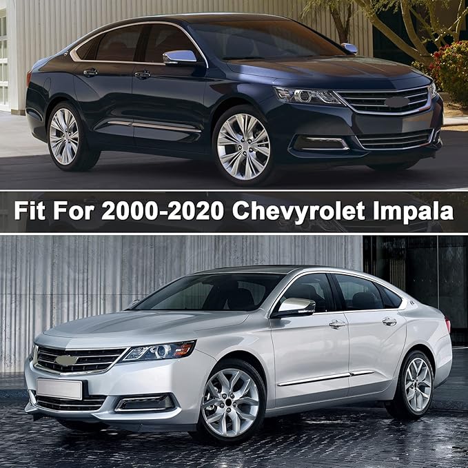 Waterproof Car Cover Compatible with Chevrolet Impala SS/LS/LT 2000-2020, 6 Layers All Weather Car Covers with Zipper Door for Snow Rain Dust Hail Protection