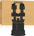 OEDRO Upgraded Floor Mats Fit for Toyota Grand Highlander 2024 2025 w/Subwoofer 7 Seat (Include Hybrid), TPE Interior Seat Back Covers and Cargo Liner Behind 3rd Row (Trunk Mat with Backrest Mat)