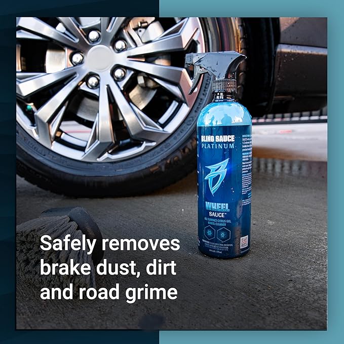 Platinum Wheel Sauce, All Surface Citrus Gel Wheel Cleaner for Cars, Trucks, SUVs, 24oz.
