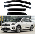 KPY Window Visors Compatible with Kia NIRO 2017-2022, 4PC Rain Guard Side Vent Deflectors in-Channel Style, 2017 2018 2019 2020 2021 2022