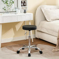 Tatto Rolling Chair, Height Adjustable Backless Chair for Desk 19.5’’-26.6’’,Black Salon Stool(Black)