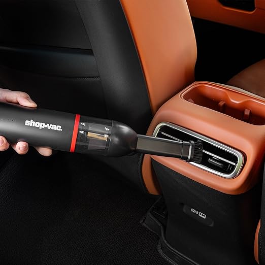 Shop-Vac Car Vacuum Cordless, 14000Pa 2-in-1 Blow/Suction Portable Air Duster, Mini Car Vacuum, Handheld & Lightweight with 6 Nozzles, Type-C Rechargeable for Auto/Home/Office