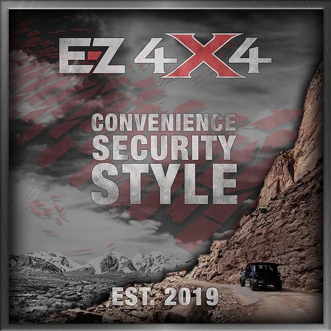 EZ4x4 Garage Wall Freedom Panel & Wrangler Door Storage Hangers Combo Kit, Heavy Duty Metal Storage Holder Bracket Compatible with JK JKU