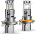 FAHREN 9008 H13 Bulbs, Lastest 45000LM High Visibility, 6500K Cool White, Compact 1:1 Size, Waterproof IP68 fog bulbs, Plug and Play, Pack of 2