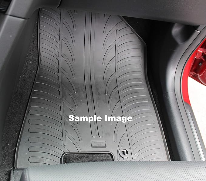 Gledring USA Custom Fit All-Weather Rubber Floor Mats Intended for Mercedes C Class W205 2015-2020, No Trimming Required, Tailored Custom Fit, Protects from Rain, Mud, & Snow