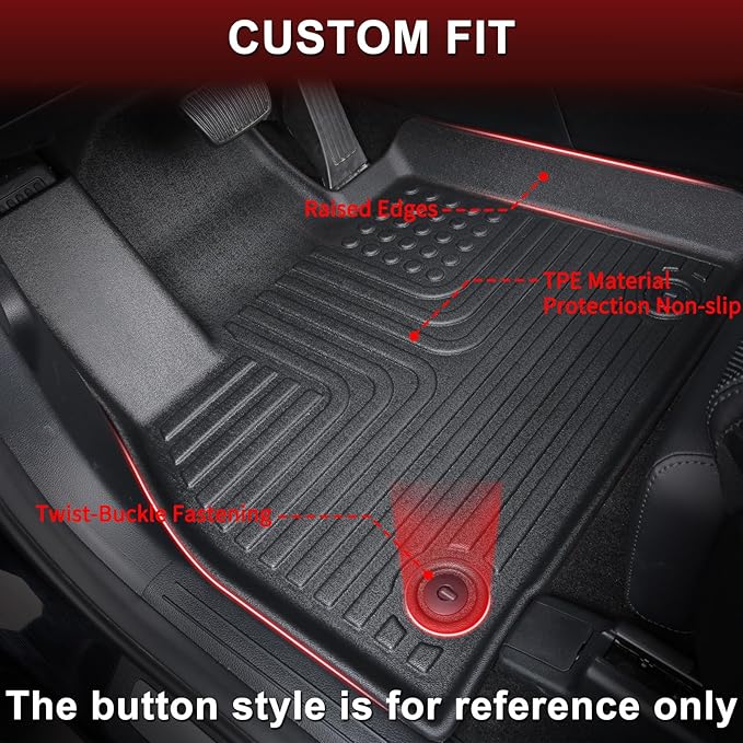 Wayhigh-All Weather Floor Mats and Cargo Liner Set Fit for 2025 Subaru Forester TPE Car Mats Waterproof Heavy Duty Rubber Floor Liners for 2025 Subaru Forester