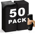 Microfiber Cleaning Cloth-50Pcs (13x13 inch) Ultra Soft Highly Absorbent Rags for Cleaning, Reusable and Lint Free Towels for Housekeeping-Machine Wash (Black)