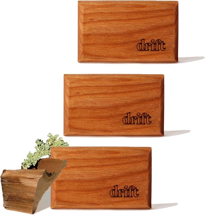 Drift Car Air Freshener - Wood Fragrance - Automotive Odor Eliminator - Long Lasting Scent - Teak Scent Refill - Pack of 3 - NO CLIP INCLUDED