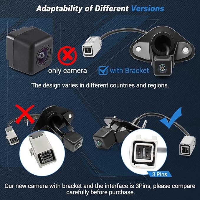 86267AJ10A Upgrade Rear View Backup Camera Compatible with Subaru Legacy Outback 2010-2014, 170° Wide Angle Park Assist Camera Replace 86267-AJ10B, 86267-AJ10A, 86267-AJ100