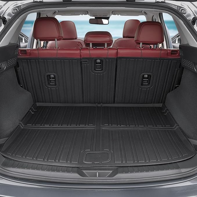 Floor Mats Set for Mazda CX-5 2017-2024 2025 Accessories, Full Coverage All Weather Floor Mats Cargo Mat with Backrest Protectors & Door Sill Guards