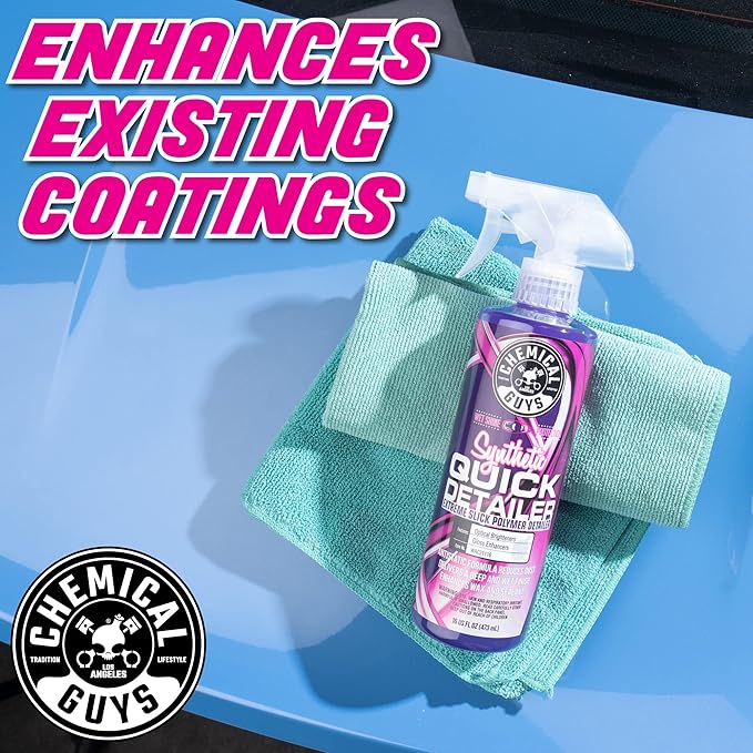 Chemical Guys WAC21116 Synthetic Quick Detailer, Safe for Cars, Trucks, SUVs, Motorcycles, RVs & More, 16 fl oz