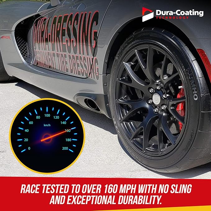 DURA-COATING TECHNOLOGY, Dressing Tire Dressing Re-Load Kit, for Tires Already Coated with Dura-Dressing - Car Tire Shine for Ultimate High Gloss Shine, Protection & Renewal - XXL 16oz Bottle