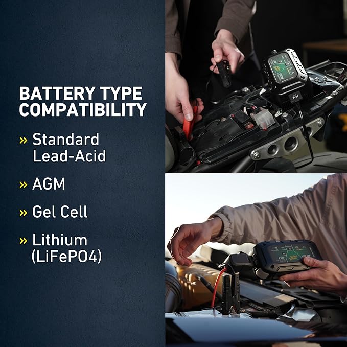 Battery Tender Charge N Start 1100 - Smart 12V/1 AMP Battery Charger and 1000 AMP Jump Starter Combo | 2-in-1 Battery Maintainer for Cars, Motorcycles, ATVs (USA Engineered)