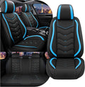 Car Seat Covers for Chrysler Pacifica 2004-2025, Stylish Sport Seat Cover, Premium Nappa Leather Car Seat Cover. Automobile Seat Covers Sets.(Standard 5 Seats/Black Blue)
