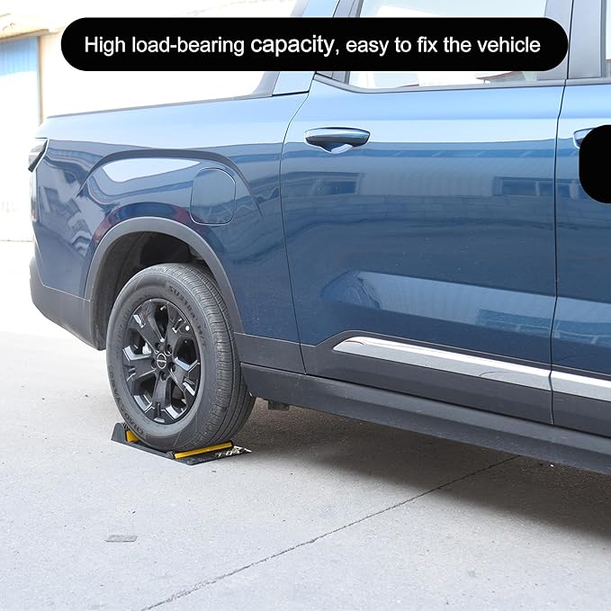 11''x21''/28cmx53cm Parking Guide Mats,Durable Self Adhesive Anti-Skid Wheel Stopper, Parking Assistance Accessories for Garage Vehicles (4 Pack)