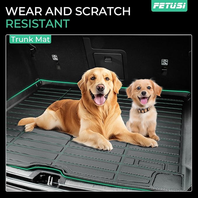 Floor Mats & Cargo Liner Set Custom Fit for Mazda CX-50 2023 2024 2025, All Weather Protection for Car Mats Anti-Slip TPE Odorless Floor Liners Mazda CX-50 Accessories Waterproof Trunk Mat, Black