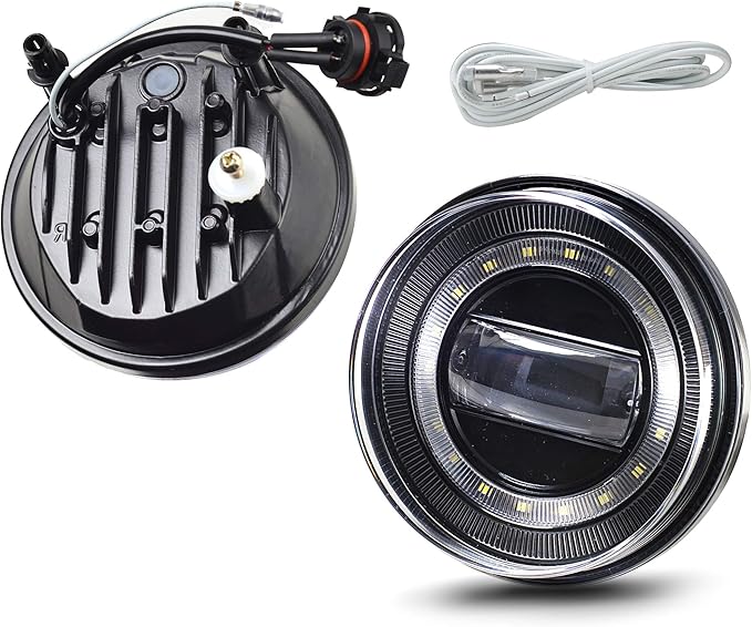 Tecoom LED Fog Lights, 1 Pair Bumper Driving Fog Lamps Compatible with 2007 2008 2009 2010 2011 2012 2013 GMC Sierra 1500/2500/3500, DOT SAE Approved,Waterproof 4200 lumen LED Fog Light