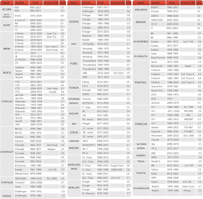 Car Cover Automobiles Waterproof All Weather for for Sports Coupe Fit Coupe BMW 6 Series/7 Series/i7,Chevrolet Bel Air/Chevelle,Dodge Challenger etc.(See Size Chart)