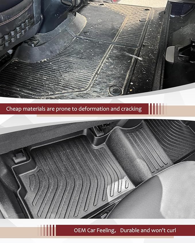 Icyhaws® Floor Mats for Buick Encore GX (AWD Only) 2020-2025 | All Weather TPE Waterproof Anti-Slip Custom Fit Car Floor Liners & Cargo Liner Trunk Mat | Front & Rear Row, 4pcs Black