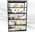 Rigma 5 Tier Garage Shelf, Heavy Duty Steel Shelving Unit, Adjustable Metal Multi-use Storage Rack, Shelves for Garage, Basement, and Industrial Warehouse Or Office (48" W X 20" D X 78" H 6-Tier)