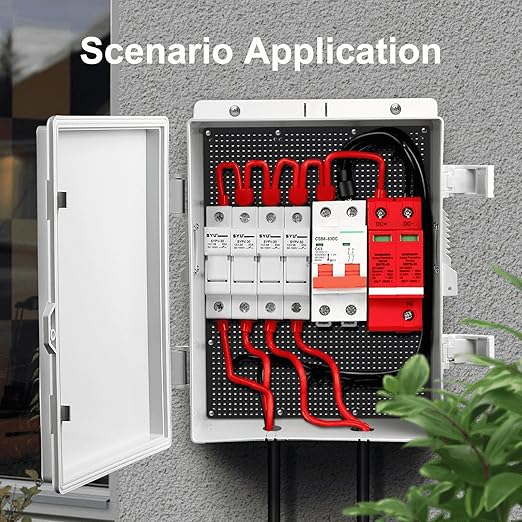 Outdoor Electrical Junction Box, ABS Water Resistant Enclosure with Internal Mounting Panel & Hinged Cover (13" H* 9.2" L* 3.7" W)