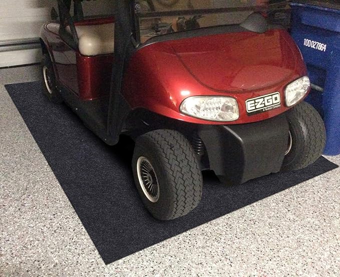Garage Floor Mat，Absorbent Oil Mat—Floor Mat for Golf Carts,Motorcycles，Protect Garage and Shop Floor Surface，Absorbent Felt and Leak-Resistant Anti-Slip Backing，Reusable/Washable (7'6"x21')
