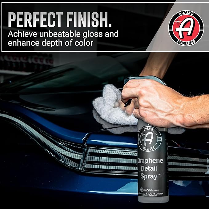 Adam's Polishes Graphene Detail Spray - Extend Protection of Waxes, Sealants, & Coatings | Quick, Waterless Detailer Spray For Car Detailing | Clay Bar, Drying Aid, Add Ceramic Graphene Protection